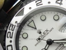 GMT-Master II 116710 DLC White Ceramic 904L Steel VRF 1:1 Best Edition White Dial SA3186 CHS V2