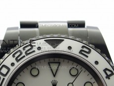 GMT-Master II 116710 DLC White Ceramic 904L Steel VRF 1:1 Best Edition White Dial SA3186 CHS V2
