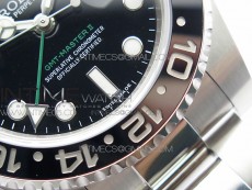 GMT-Master II 116710 LN Black Ceramic 904L Steel VRF 1:1 Best Edition SA3186 CHS V2 (Clean Factory Bezel)