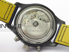 Pilot Chrono Blue Angels Black Ceramic ZF Best Edition on Blue Leather Strap A7750