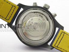 Pilot Chrono Blue Angels Black Ceramic ZF Best Edition on Blue Leather Strap A7750
