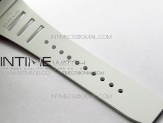 RM055 White Ceramic KVF Best Edition Skeleton Dial Blue Crown on White Rubber Strap MIYOTA8215 V3