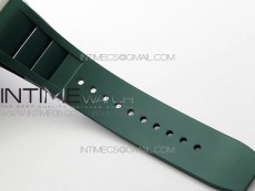 RM055 White Ceramic KVF Best Edition Skeleton Dial White  on Green Rubber Strap MIYOTA8215 V3