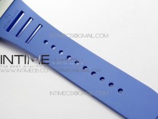 RM055 White Ceramic KVF Best Edition Skeleton Dial on Blue Rubber Strap MIYOTA8215 V3