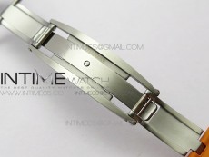 RM055 White Ceramic KVF Best Edition Skeleton Dial on Orange Rubber Strap MIYOTA8215 V3