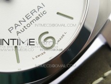 PAM1314 VSF 1:1 Best Edition White Dial on Brown Leather Strap P.9000 Super Clone