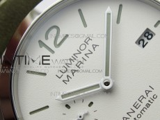PAM1314 VSF 1:1 Best Edition White Dial on Brown Leather Strap P.9000 Super Clone
