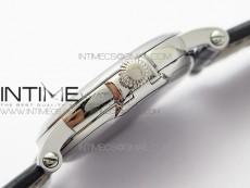 Calatrava 5153G-010 SS ZF 1:1 Best Edition White textured dial on Black Leather Strap A324CS