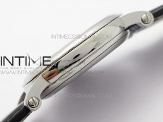 Calatrava 5153G-010 SS ZF 1:1 Best Edition White textured dial on Black Leather Strap A324CS