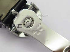 Calatrava 5153G-010 SS ZF 1:1 Best Edition White textured dial on Black Leather Strap A324CS
