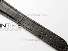 Calatrava 5153G-010 YG ZF 1:1 Best Edition White textured dial on Brown Leather Strap A324CS