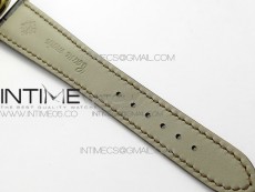 Calatrava 5153G-010 YG ZF 1:1 Best Edition White textured dial on Brown Leather Strap A324CS