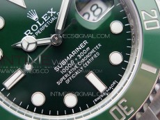 Submariner 116610 LV Green Ceramic ZRF 1:1 Best Edition on SS Bracelet VR3135 (CF Bezel)