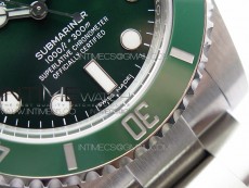 Submariner 116610 LV Green Ceramic ZRF 1:1 Best Edition on SS Bracelet VR3135 (CF Bezel)