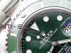 Submariner 116610 LV Green Ceramic ZRF 1:1 Best Edition on SS Bracelet VR3135 (CF Bezel)