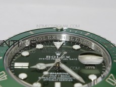 Submariner 116610 LV Green Ceramic ZRF 1:1 Best Edition on SS Bracelet VR3135 (CF Bezel)