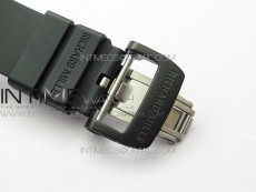 RM12-1 Real Tourbillon Forge Carbon KVF Best Edition Skeleton Dial on Black Rubber Strap