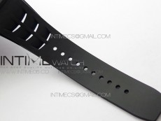 RM12-1 Real Tourbillon Forge Carbon KVF Best Edition Skeleton Dial on Black Rubber Strap
