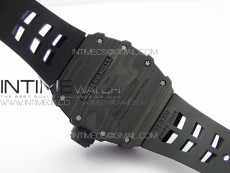 RM12-1 Real Tourbillon Forge Carbon KVF Best Edition Skeleton Dial on Black Rubber Strap