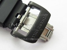RM12-1 Real Tourbillon Forge Carbon KVF Best Edition Skeleton Dial Yellow inner bezel on Black Rubber Strap
