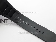 RM12-1 Real Tourbillon Forge Carbon KVF Best Edition Skeleton Dial Yellow inner bezel on Black Rubber Strap