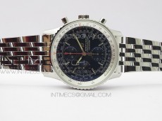 Navitimer 1 41mm SS KOR 1:1 Best Edition SS Blue Dial on SS Bracelet A7750(Free leather strap)