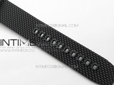 SuperOcean 42mm AB2010 SS/RG B50 1:1 Best Edition Black Dial Black Ceramic Bezel on Black Rubber strap A2824