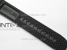 SuperOcean 42mm AB2010 SS/RG B50 1:1 Best Edition Black Dial Black Ceramic Bezel on Black Rubber strap A2824