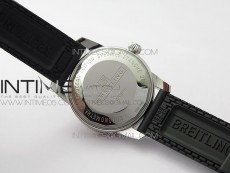 SuperOcean 42mm AB2010 SS/RG B50 1:1 Best Edition Black Dial Black Ceramic Bezel on Black Rubber strap A2824