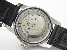 SuperOcean 42mm AB2010 SS/RG B50 1:1 Best Edition Black Dial Black Ceramic Bezel on Black Rubber strap A2824