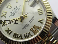 Datejust 31mm 278273 SS/YG BP Best Edition Silevr Roman Markers Dial on SS/YG Jubilee Bracelet