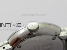 La d de dior satine SS Case 5055F 1:1 Best Edition  Blue Dial on SS bracelet Swiss Quartz