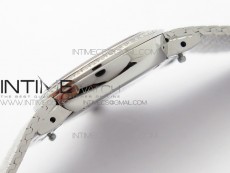 La d de dior satine SS Case 5055F 1:1 Best Edition  Blue Dial on SS bracelet Swiss Quartz