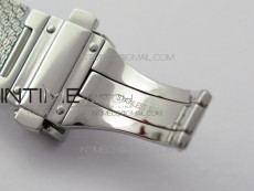 La d de dior satine SS Case 5055F 1:1 Best Edition  Blue Dial on SS bracelet Swiss Quartz