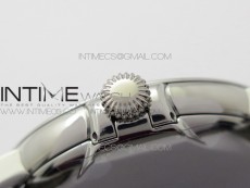 Calatrava 5153G SS ZF 1:1 Best Edition Black textured dial on Black Leather Strap A324CS