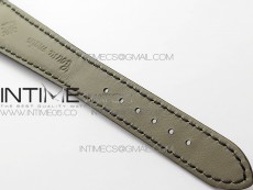 Calatrava 5153G SS ZF 1:1 Best Edition Black textured dial on Black Leather Strap A324CS
