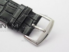 Master Square SS Ladies ZF 1:1 Best Edition White Roman Dial on Black Leather Strap Ronda Quartz