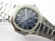 NAUTILUS 5726 SS GRF 1:1 BEST EDITION BLUE DIAL WORKING ANNUAL CALENDARON SS BRACELET A.324 V3