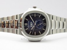 NAUTILUS 5726 SS GRF 1:1 BEST EDITION BLUE DIAL WORKING ANNUAL CALENDARON SS BRACELET A.324 V3