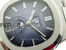 NAUTILUS 5726 SS GRF 1:1 BEST EDITION BLUE DIAL WORKING ANNUAL CALENDARON SS BRACELET A.324 V3