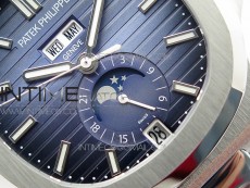 NAUTILUS 5726 SS GRF 1:1 BEST EDITION BLUE DIAL WORKING ANNUAL CALENDARON SS BRACELET A.324 V3
