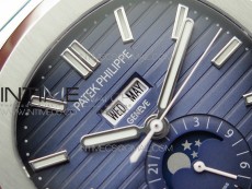 NAUTILUS 5726 SS GRF 1:1 BEST EDITION BLUE DIAL WORKING ANNUAL CALENDARON SS BRACELET A.324 V3