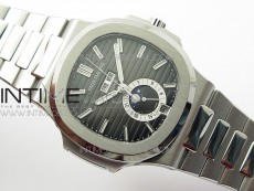 NAUTILUS 5726 SS GRF 1:1 BEST EDITION GRAY DIAL WORKING ANNUAL CALENDARON SS BRACELET A.324 V3