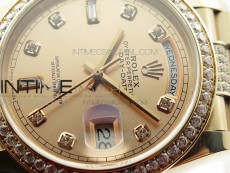 Day-Date 36 128235 RG/Crystal BP Best Edition RG Crystal Marker Dial on RG President Bracelet A2836