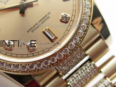 Day-Date 36 128235 RG/Crystal BP Best Edition RG Crystal Marker Dial on RG President Bracelet A2836