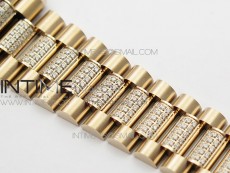 Day-Date 36 128235 RG/Crystal BP Best Edition RG Crystal Marker Dial on RG President Bracelet A2836