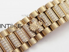 Day-Date 36 128235 RG/Crystal BP Best Edition RG Crystal Marker Dial on RG President Bracelet A2836