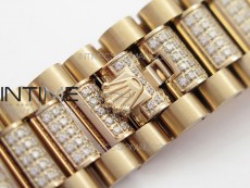 Day-Date 36 128235 RG/Crystal BP Best Edition RG Crystal Marker Dial on RG President Bracelet A2836