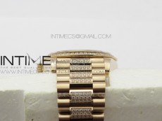 Day-Date 36 128235 RG/Crystal BP Best Edition RG Crystal Marker Dial on RG President Bracelet A2836