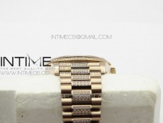 Day-Date 36 128235 RG/Crystal BP Best Edition RG Crystal Marker Dial on RG President Bracelet A2836